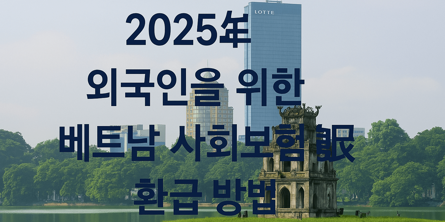 2025년 외국인을 위한 베트남 사회보험 환급 방법